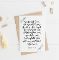 Isaiah 41:10 A6 Greeting Card 