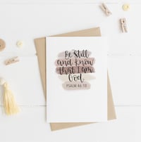 Psalm 46:10 A6 Greeting Card 