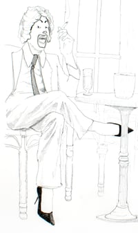 Image 2 of Ronald with Campari and Cigarette