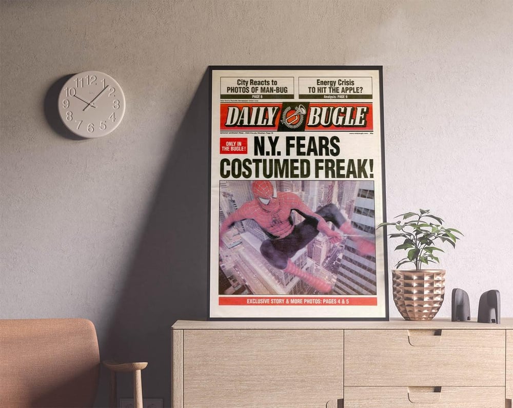 Daily Bugle Spider Man Newspaper 3 Movie Poster