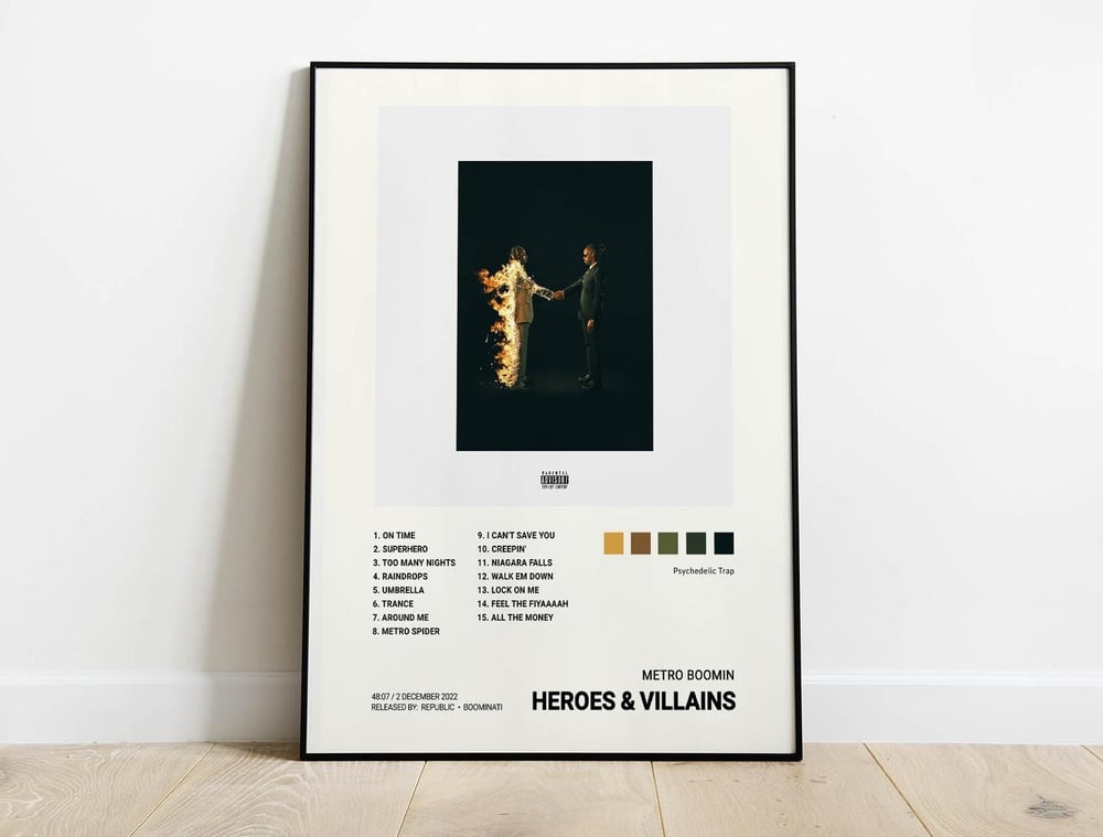 Metro Boomin - Heroes & Villains Music Album Poster