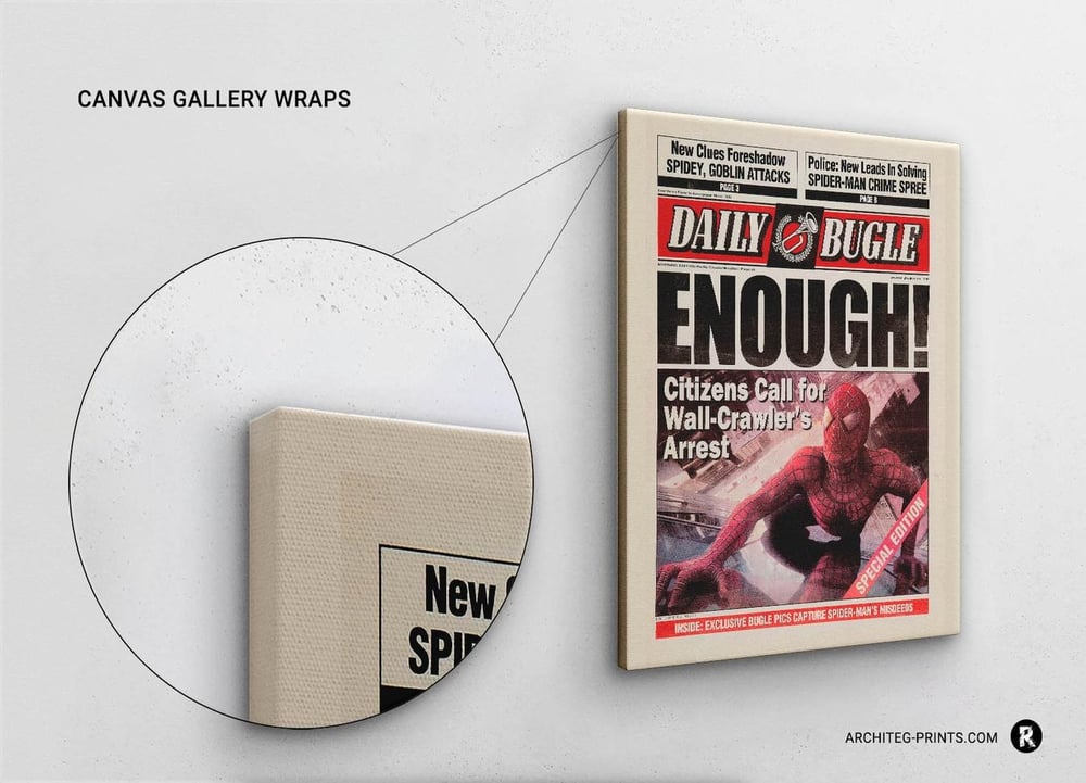 Daily Bugle Spider Man Newspaper 4 Movie Poster