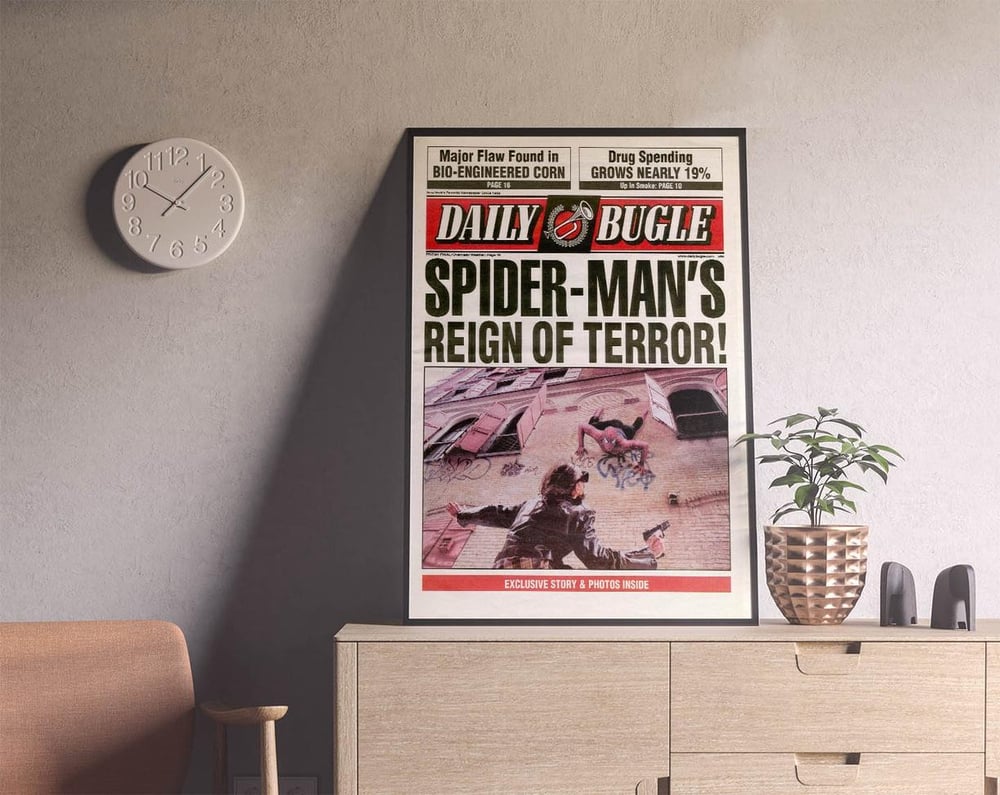 Daily Bugle Spider Man Newspaper 2 Movie Poster