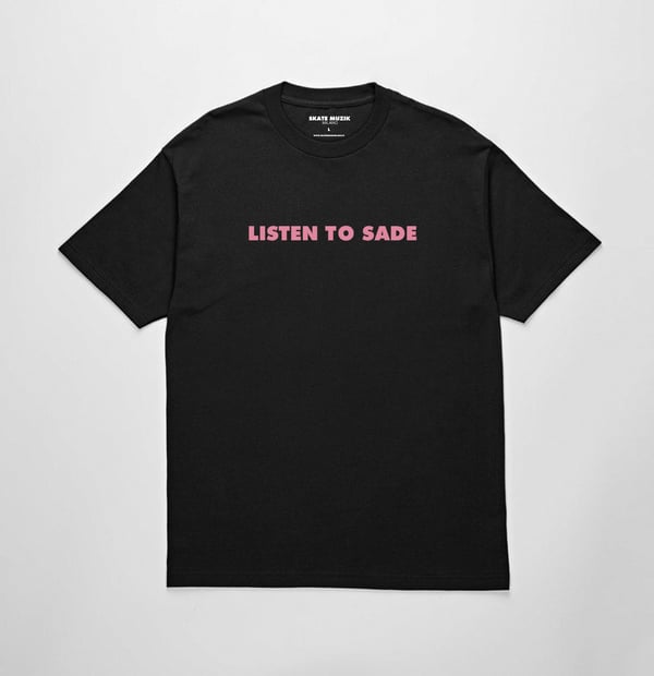 Image of Listen to Sade tee (Black)