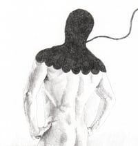 Image 4 of Man in Hood with Scalloped Edging and Connection