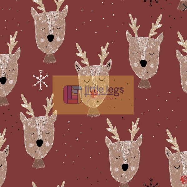 Image of Red Reindeer Leggings 