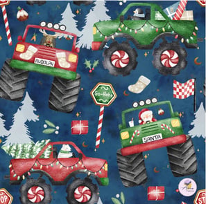 Image of Monster Truck Christmas Leggings 