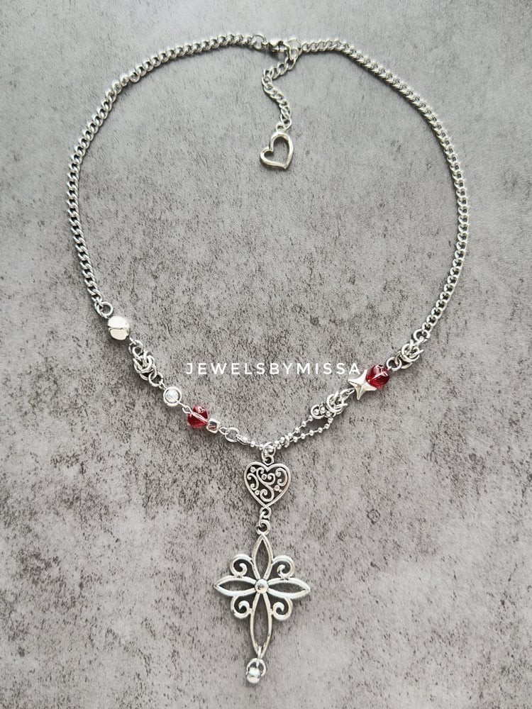 Image of Crimson Heart Cross