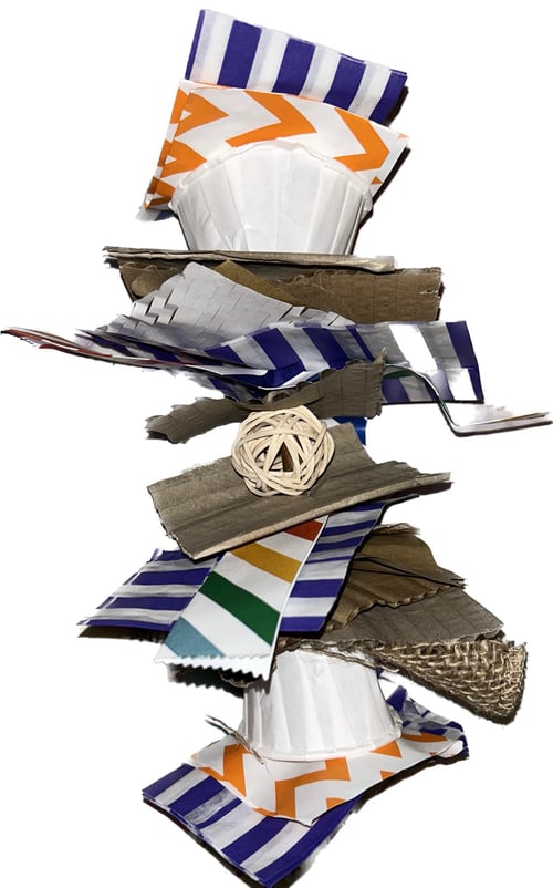 Image of Sticky kebab Throw and Chew Enrichment Toy