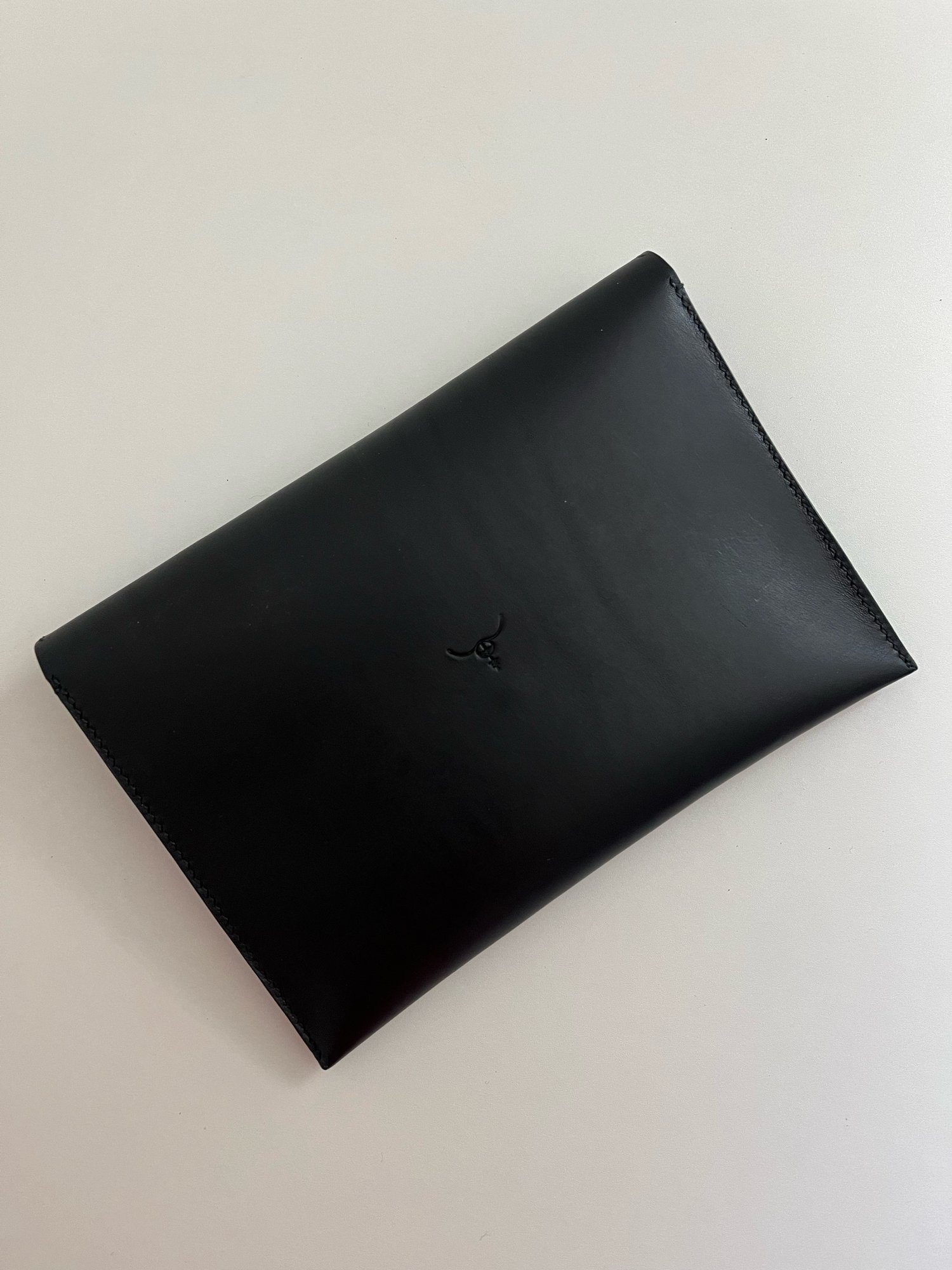 Image of Black Envelope Clutch