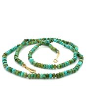 Image 1 of Turquoise Necklace Sonora Gold 18k