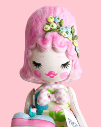 Image 1 of PROTECT THE DOLLS INSPIRED SMALL ART DOLL