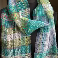 Image 2 of Chapel Carn Brea linen lace scarf