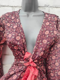 Image 3 of Wrap dress- Pinks s-m