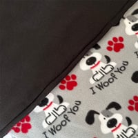 Image 4 of Snuggle Sack - Woof Grey & Black
