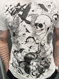 Image 1 of Victorian Skulls t shirt.  (fitted t shirt ! ).