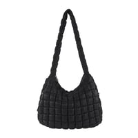 Image 8 of Quilted Puffy Nylon Hobo