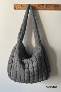 Image 9 of Quilted Puffy Nylon Hobo