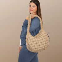 Image 5 of Quilted Puffy Nylon Hobo