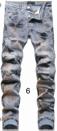 Image 6 of Men Purple Jeans (different color selections).