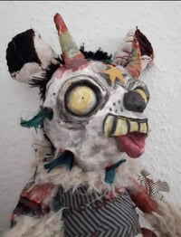 Image 1 of Custom Personalized horror bear plushie. Jointed, Personalized Minime  doll