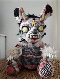 Image 2 of Custom Personalized horror bear plushie. Jointed, Personalized Minime  doll