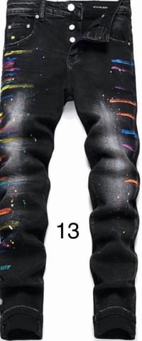 Image 1 of Men Purple Jeans (different color selections)