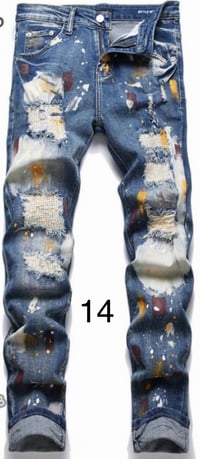 Image 2 of Men Purple Jeans (different color selections)