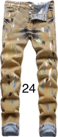 Image 12 of Men Purple Jeans (different color selections)