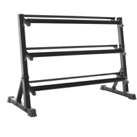 Heavy-Duty Dumbbell Rack Stand for Home Gym, holds 5-60 lb dumbbells.