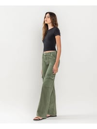 Image 5 of High Rise Utility Cargo Wide Jeans 