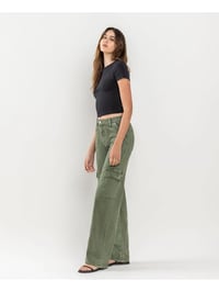 Image 6 of High Rise Utility Cargo Wide Jeans 