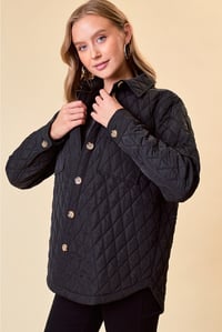 Image 4 of Quilted Shirt Jacket