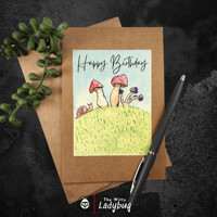 Image 4 of Fungi Happy Birthday Greeting Card