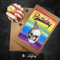 Image 3 of Skull Happy Birthday Greeting Card