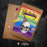 Image 4 of Skull Happy Birthday Greeting Card