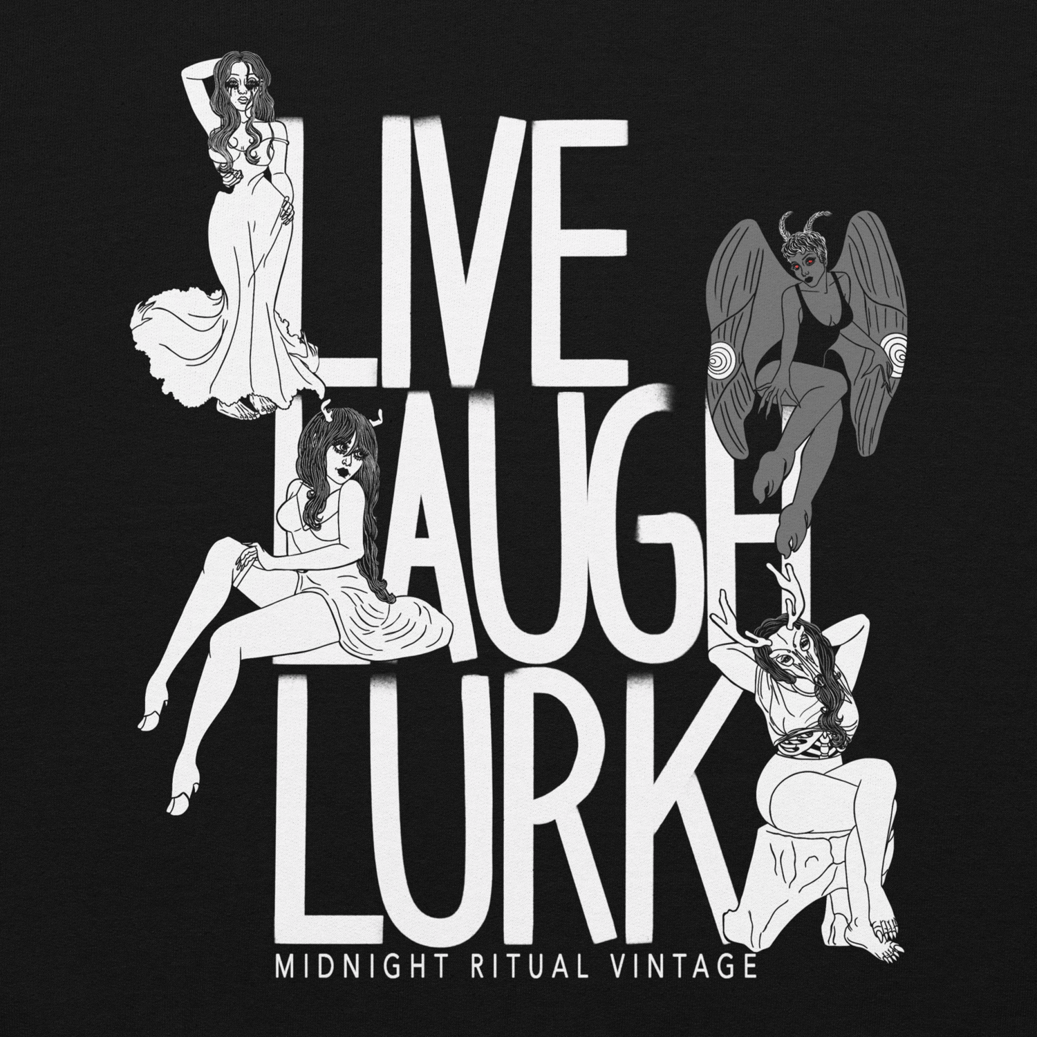 Image of Live Laugh Lurk Unisex Hoodie