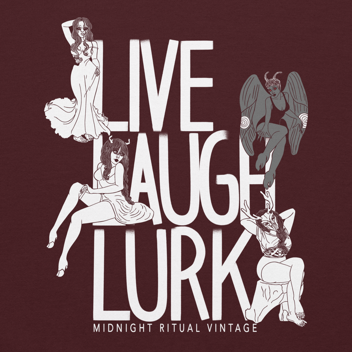 Image of Live Laugh Lurk Unisex Hoodie