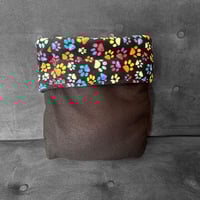Image 3 of Snuggle Sack - Colorful Paws & Black
