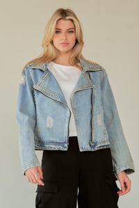 Image 2 of Diamond Princess Denim Jacket