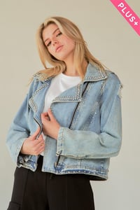 Image 3 of Diamond Princess Denim Jacket