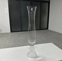 Clear trumpet  glass Vase 100 cm 