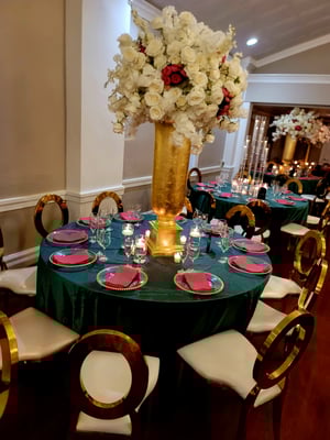 Image of Gold  flower planter  vase 100 cm tall