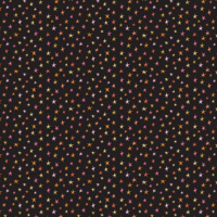 KITTY LOVES CANDY Sparkly Stars-Black by Lori Woods for Poppie Cotton