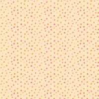 KITTY LOVES CANDY Sparkly Stars-Yellow by Lori Woods for Poppie Cotton