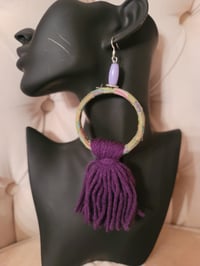 Image 6 of Hoop fringe earrings