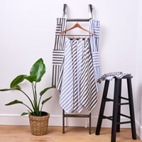 Image 1 of MOOJICRAFT WIDE OXFORD STRIPE GIFT SET - BLUE OR BLACK STRIPE