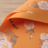 Print Orange Rose Floral Paper 