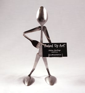 Image of Business Card Holder - Spoon - Forked Up Art