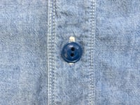 Image 5 of Spellbound jeans indigo dyed denim selvedge chambray shirt, size 2 (fits S/M)